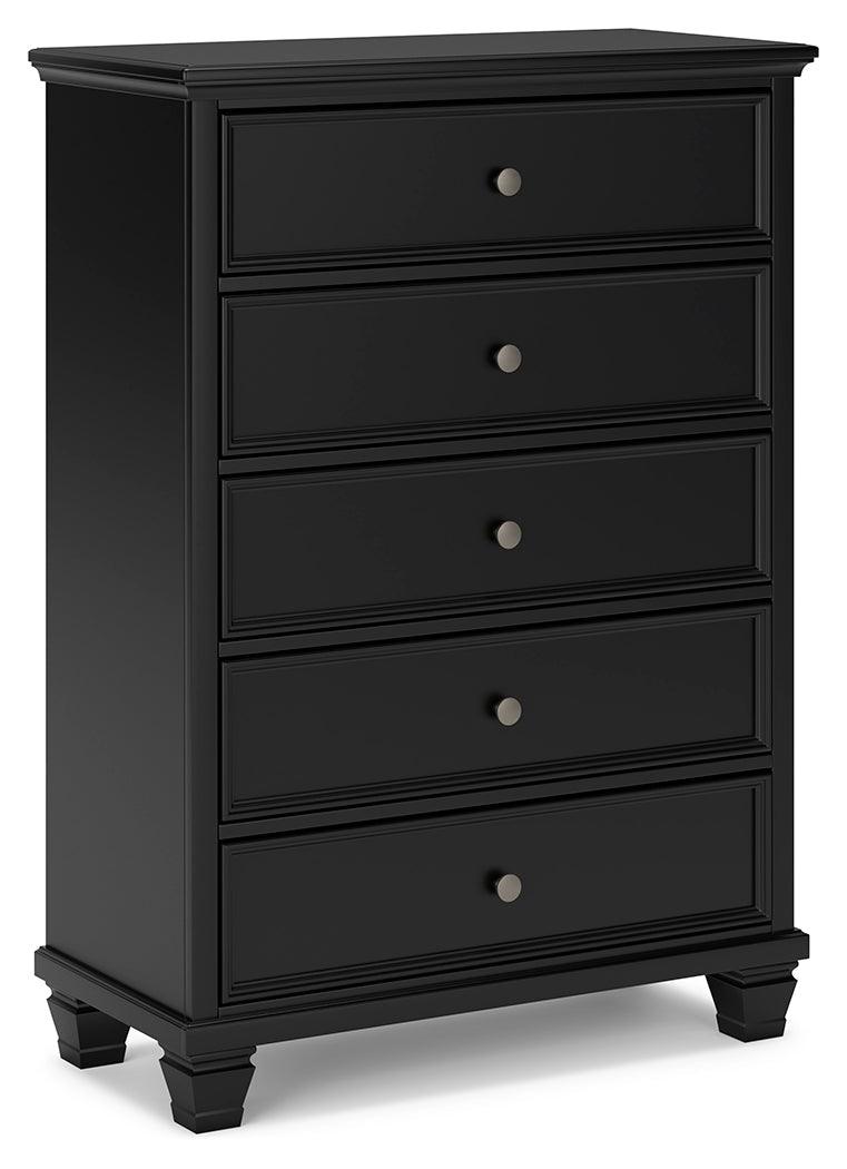 Lanolee Black Chest of Drawers by Ashley at Eve Furniture