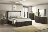 Lantrisant Dark Walnut 5-Piece Queen Bedroom Set (N2) by Furniture of America at Eve Furniture