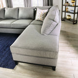 Lantwit Light Gray Sectional by Furniture of America at Eve Furniture