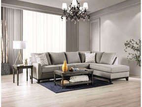 Lantwit Light Gray Sectional by Furniture of America at Eve Furniture