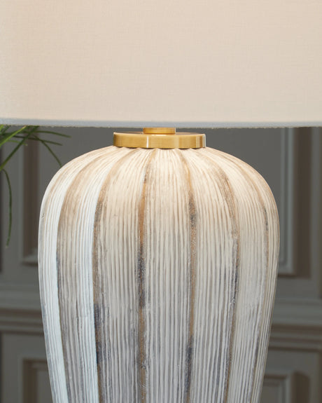 Lanwell Antique Gray Table Lamp by Ashley at Eve Furniture