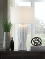 Lanwell Antique Gray Table Lamp by Ashley at Eve Furniture