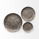 Lanx Set of 3 Decorative Black/Grey Metal Plates by Mercana at Eve Furniture