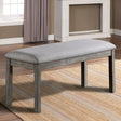 Laquila Gray Bench by Furniture of America at Eve Furniture