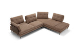 Lara Sectional in Fabric & Leather by ESF Furniture at Eve Furniture