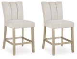 Larawyn Bisque Counter Height Set by Ashley at Eve Furniture