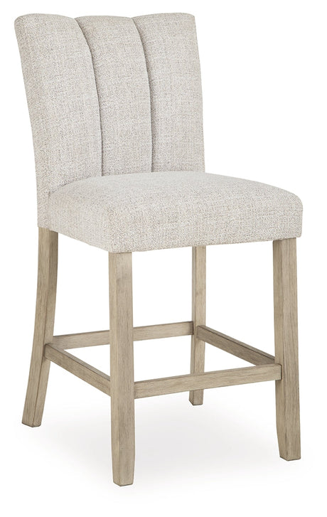 Larawyn Bisque Counter Height Set by Ashley at Eve Furniture