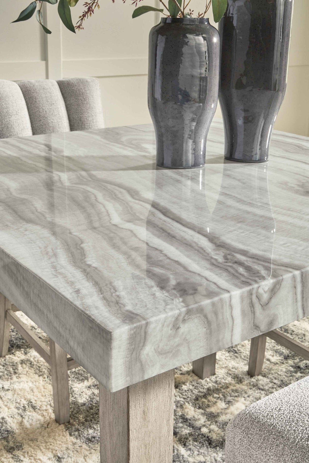 Larawyn Bisque Counter Height Dining Table by Ashley at Eve Furniture