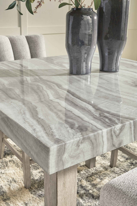 Larawyn Bisque Counter Height Dining Table by Ashley at Eve Furniture
