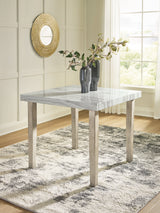 Larawyn Bisque Counter Height Dining Table by Ashley at Eve Furniture