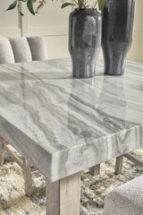 Larawyn Bisque Counter Height Dining Table by Ashley at Eve Furniture