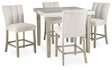 Larawyn Bisque Counter Height Set by Ashley at Eve Furniture