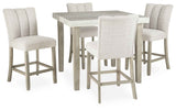 Larawyn Bisque Counter Height Set by Ashley at Eve Furniture
