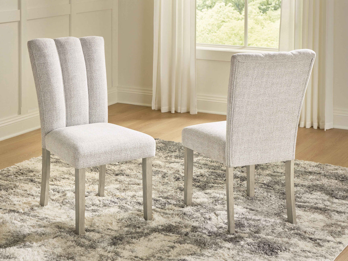 Larawyn Bisque Dining Chair, Set of 2 by Ashley at Eve Furniture