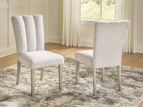 Larawyn Bisque Dining Chair, Set of 2 by Ashley at Eve Furniture
