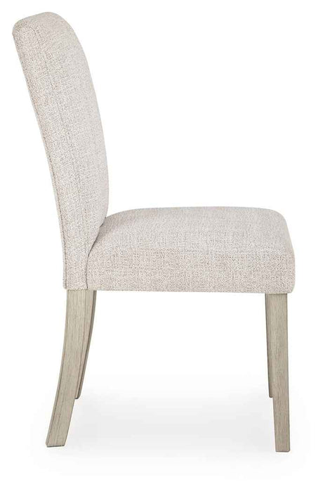 Larawyn Bisque Dining Chair, Set of 2 by Ashley at Eve Furniture