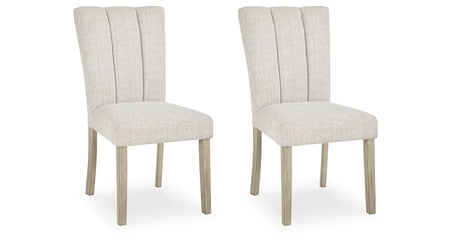 Larawyn Bisque Dining Chair, Set of 2 by Ashley at Eve Furniture