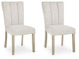 Larawyn Bisque Dining Chair, Set of 2 by Ashley at Eve Furniture