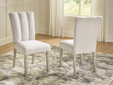 Larawyn Bisque Dining Chair, Set of 2 by Ashley at Eve Furniture