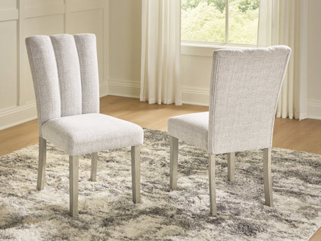 Larawyn Bisque Dining Chair, Set of 2 by Ashley at Eve Furniture