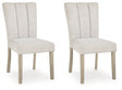 Larawyn Bisque Dining Chair, Set of 2 by Ashley at Eve Furniture