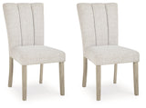 Larawyn Bisque Dining Chair, Set of 2 by Ashley at Eve Furniture