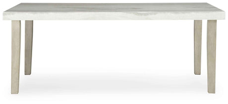 Larawyn Bisque Marble Top Dining Table by Ashley at Eve Furniture
