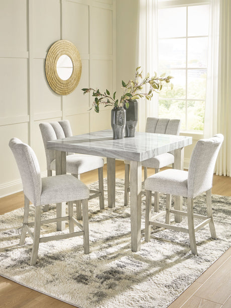 Larawyn Bisque Counter Height Set by Ashley at Eve Furniture