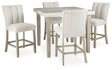 Larawyn Bisque Counter Height Set by Ashley at Eve Furniture