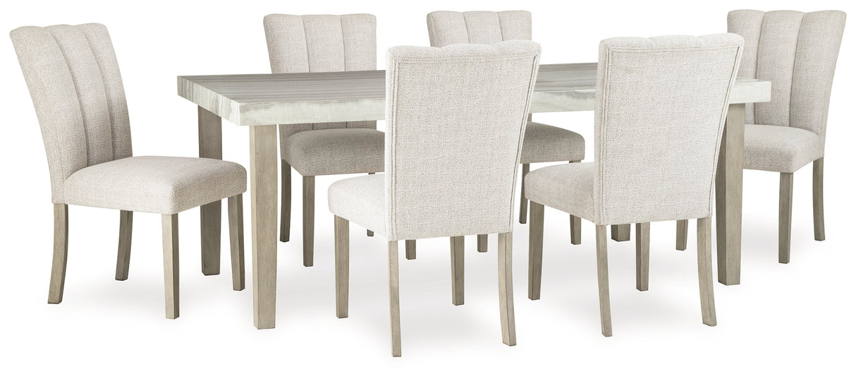 Larawyn Bisque Dining Room Set by Ashley at Eve Furniture