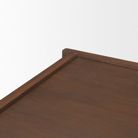 Laraya Medium Brown Wood Coffee Table by Mercana at Eve Furniture