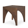 Laraya Medium Brown Wood w/ Arches End Table by Mercana at Eve Furniture
