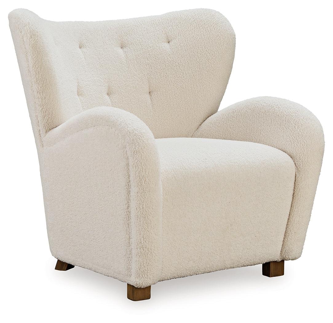 Larbell Ecru Accent Chair by Ashley at Eve Furniture