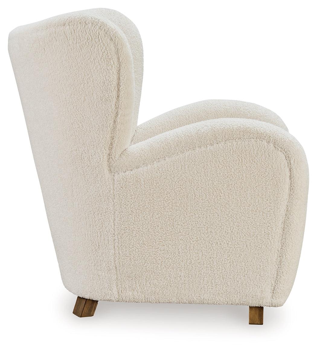 Larbell Ecru Accent Chair by Ashley at Eve Furniture