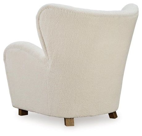 Larbell Ecru Accent Chair by Ashley at Eve Furniture