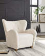 Larbell Ecru Accent Chair by Ashley at Eve Furniture