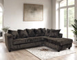 Larce Chocolate Right Arm Facing (RAF) Sectional by Happy Homes at Eve Furniture