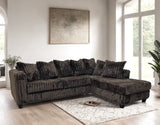 Larce Chocolate Sectional by Happy Homes at Eve Furniture
