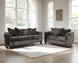 Larce Chocolate Sofa & Loveseat by Happy Homes at Eve Furniture