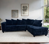 Larce Navy Blue Sectional by Happy Homes at Eve Furniture