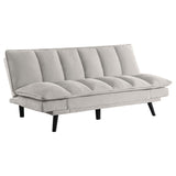 Laredo Upholstered Convertible Sofa Bed Light Grey