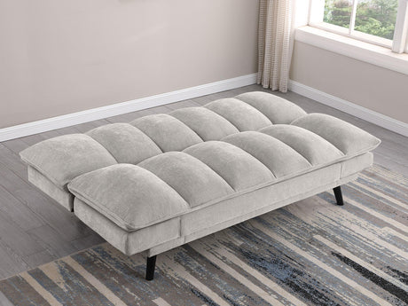 Laredo Upholstered Tufted Convertible Sofa Bed Light Grey by Coaster at Eve Furniture