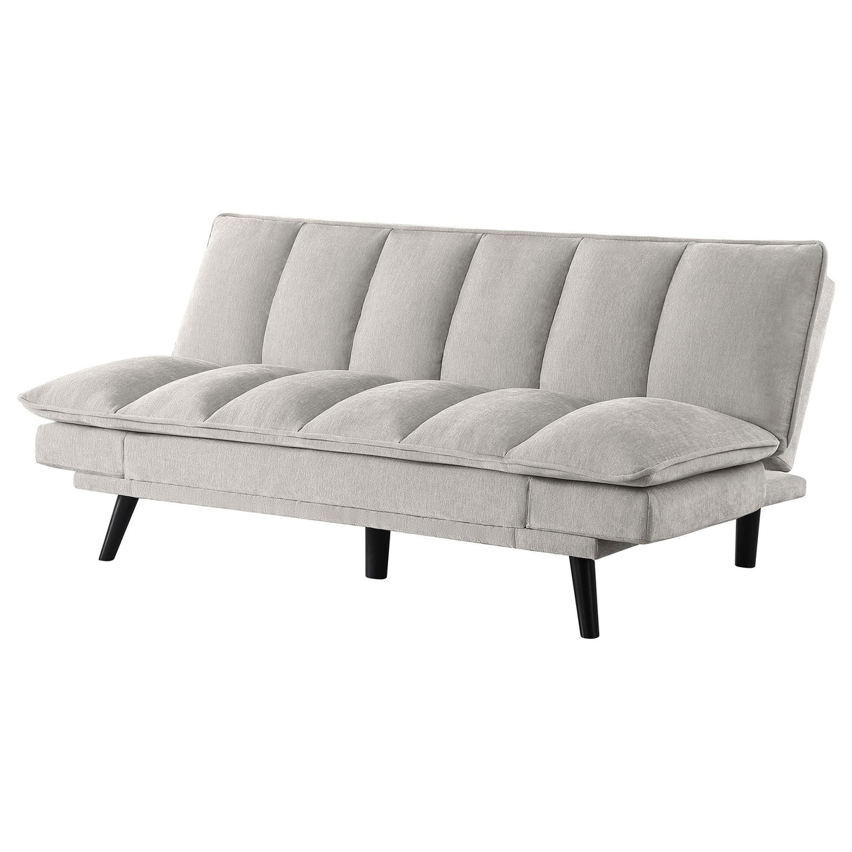 Laredo Upholstered Tufted Convertible Sofa Bed Light Grey by Coaster at Eve Furniture