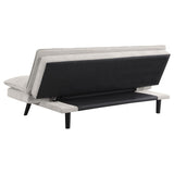 Laredo Upholstered Tufted Convertible Sofa Bed Light Grey by Coaster at Eve Furniture