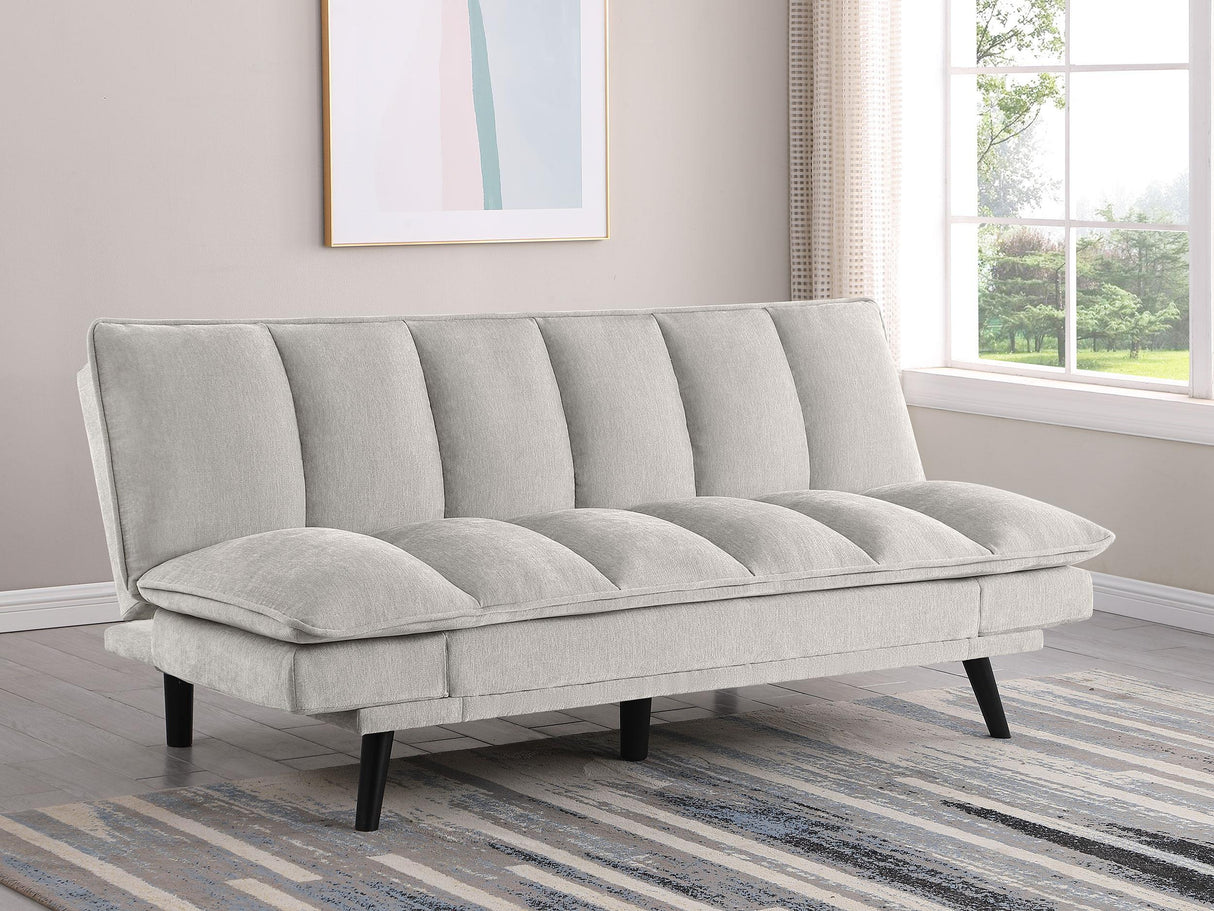 Laredo Upholstered Tufted Convertible Sofa Bed Light Grey by Coaster at Eve Furniture