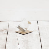 Lareina I Small 4L x 4W Clear Glass Cube by Mercana at Eve Furniture
