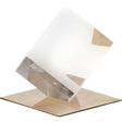 Lareina I Small 4L x 4W Clear Glass Cube by Mercana at Eve Furniture