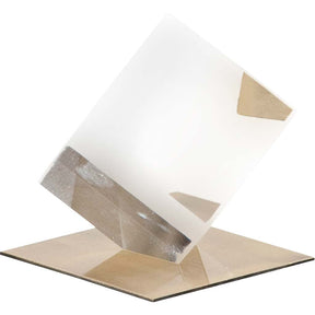Lareina I Small 4L x 4W Clear Glass Cube by Mercana at Eve Furniture