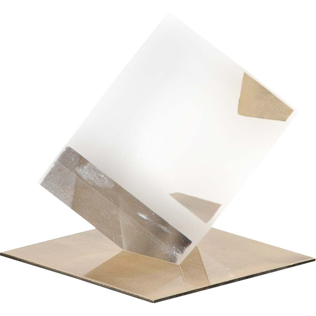 Lareina I Small Clear Glass Cube by Mercana at Eve Furniture