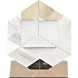 Lareina II Large 5L x 5W Clear Glass Cube by Mercana at Eve Furniture